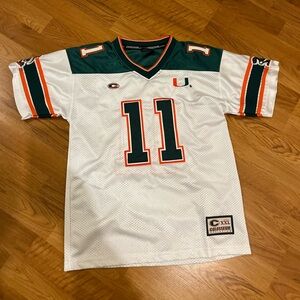 Miami Hurricanes Football Jersey by Colloseum Youth Boys Size: Medium (8-12)